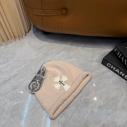 CHROME HEARTS 26S CROSS KNITTED BEANIE STYLE 004