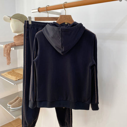 BURBERRY 26S ZIP-UP HOODED TRACKSUIT 477