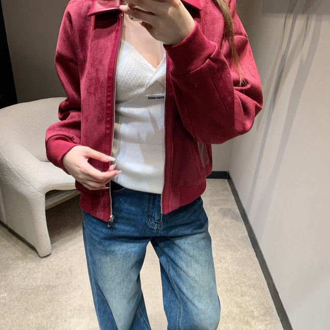HERMES 25S SUEDE JACKET 385