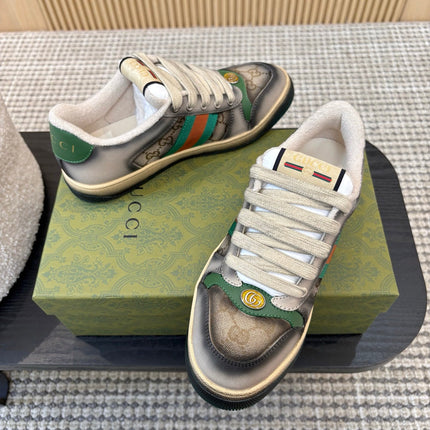 GUCCI 26S SNEAKERS IN GREY GRADIENT CANVAS