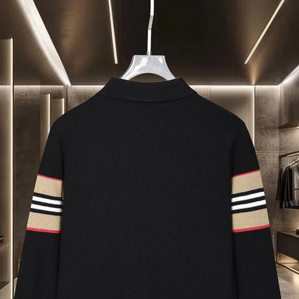 BURBERRY 26S LONG-SLEEVE KNIT POLO 555