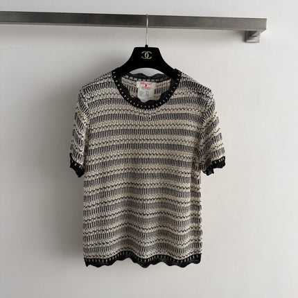 CHANEL 26S SHORT-SLEEVE KNIT TOP STYLE 1154