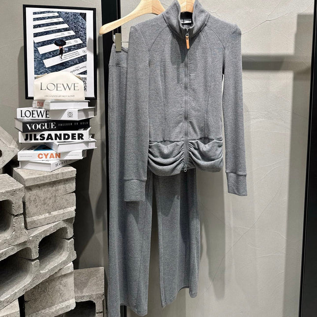 ALO 26S ZIP-UP JACKET & WIDE-LEG PANTS SET 282