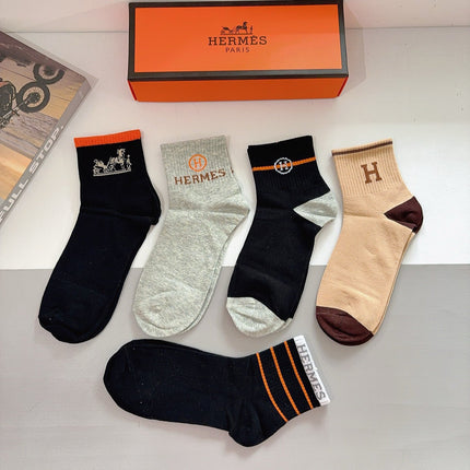 HERMES 26S ANKLE SOCKS 398808 (1 BOX)