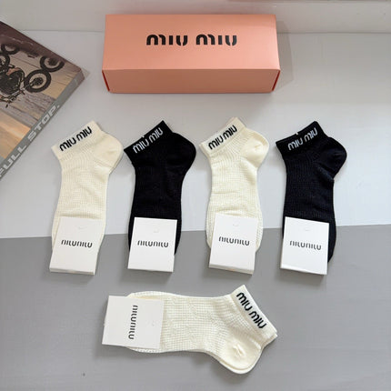 MIUMIU 26S ANKLE SOCKS 417783 (1 BOX)