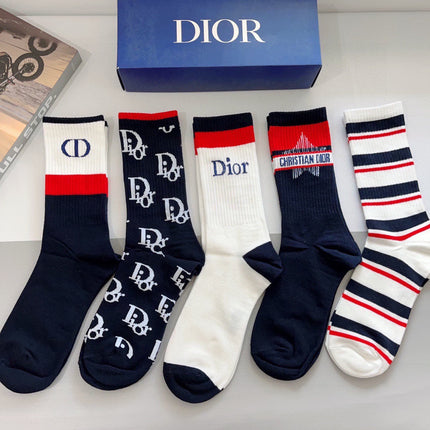 DIOR 26S CREW SOCKS 400403 (1 BOX)