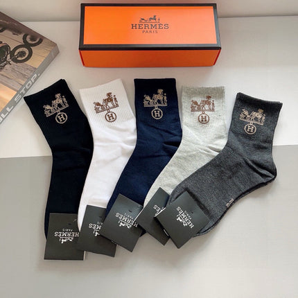 HERMES 26S ANKLE SOCKS 408689 (1 BOX)