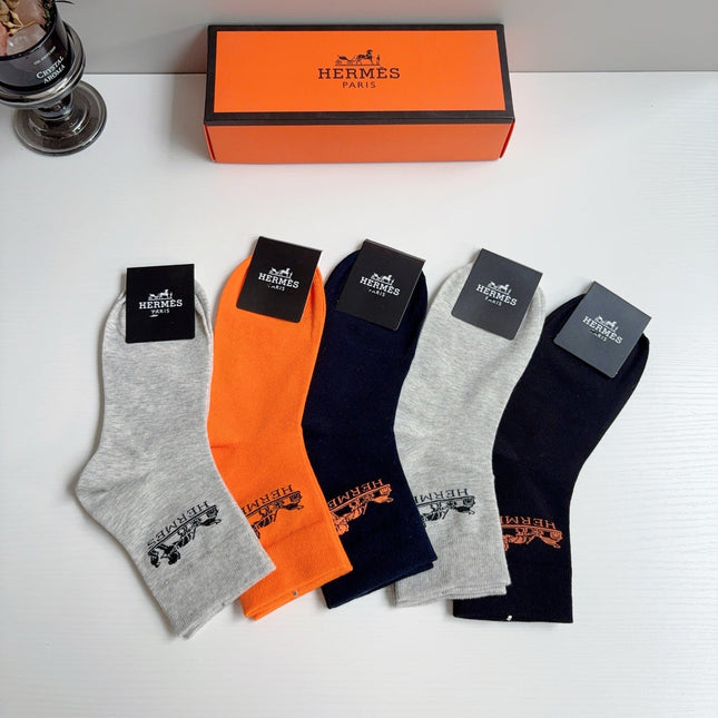 HERMES 26S ANKLE SOCKS 407146 (1 BOX)