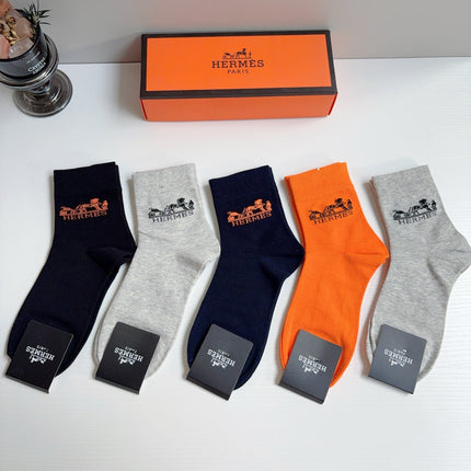 HERMES 26S ANKLE SOCKS 407146 (1 BOX)