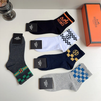 HERMES 26S ANKLE SOCKS 403599 (1 BOX)