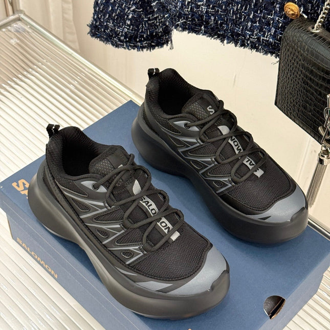 ALO 25S SALOMON XT-6 SNEAKER IN BLACK MESH FABRIC AND TPU STYLE 5