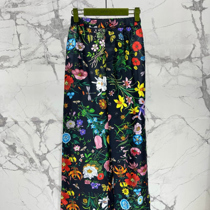 GUCCI 26S WIDE-LEG PRINTED PANTS 77