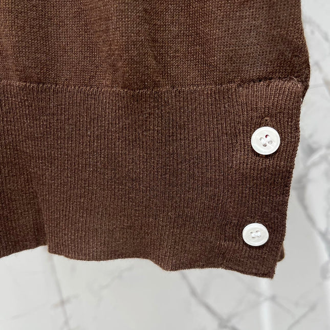 THOM 26S KNIT LONG-SLEEVE POLO 314