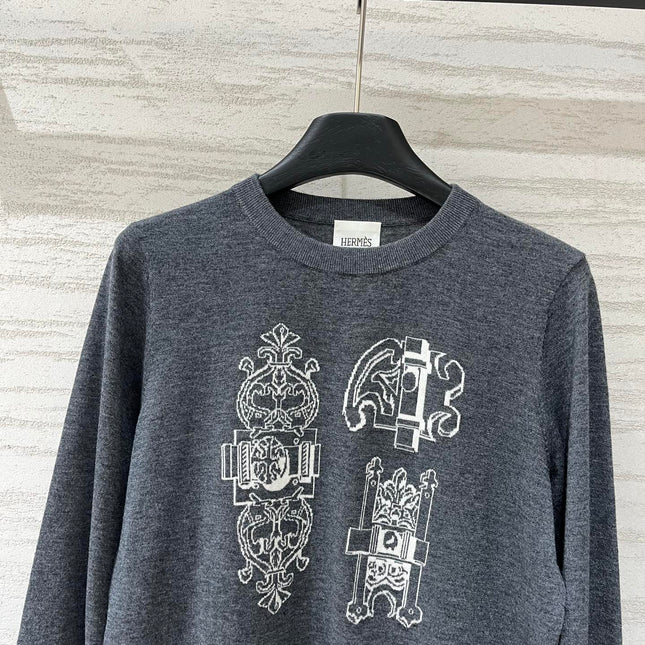 HERMES 26S CREWNECK KNIT SWEATER 867
