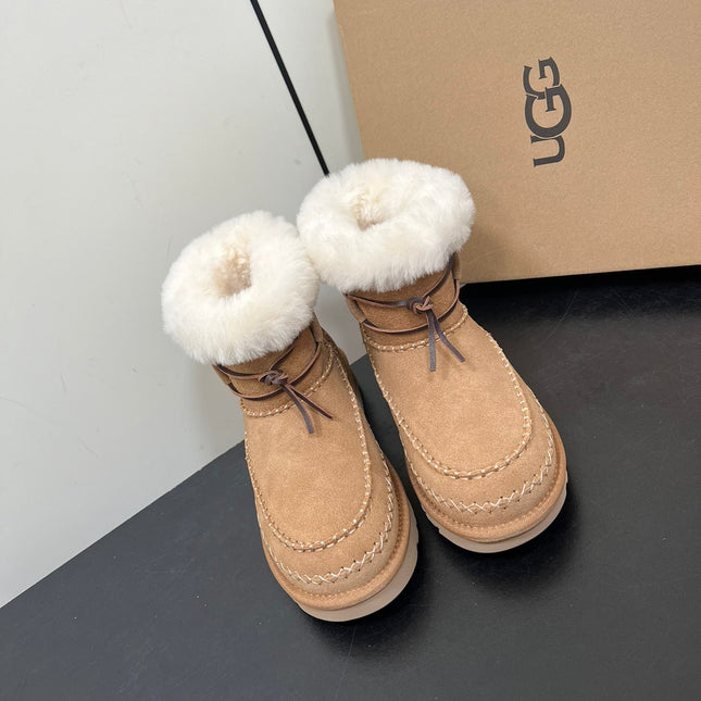 CLASSIC MINI ALPINE IN CHESTNUT BROWN SUEDE