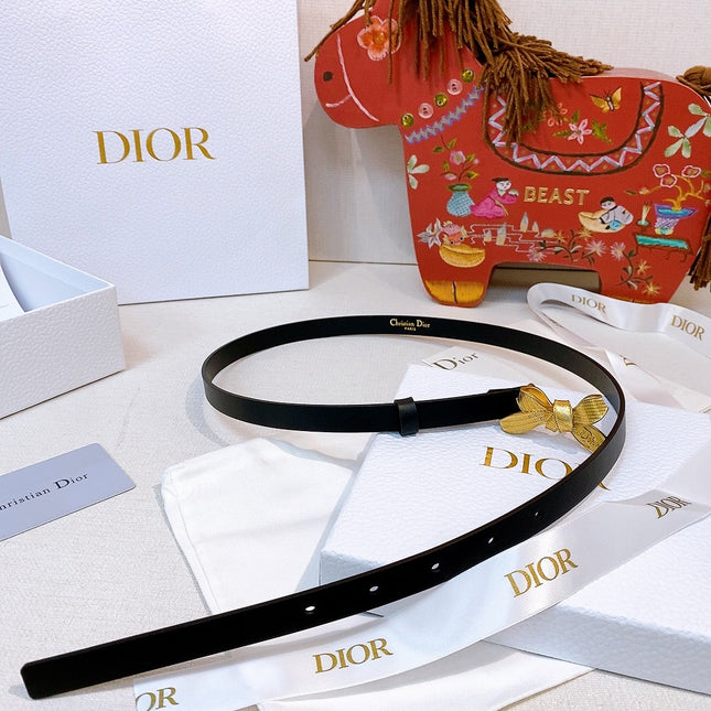 DIOR 26S BELT 15 MM IN BLACK CALFSKIN 657720