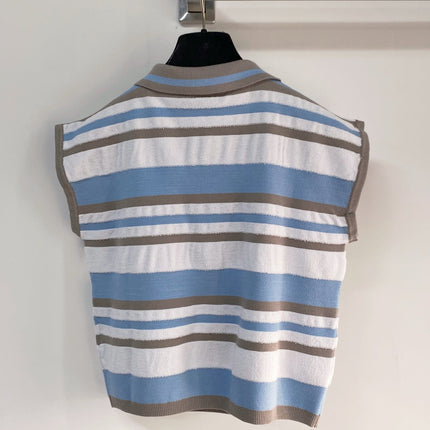 FENDI 26S SHORT SLEEVE KNIT POLO 137