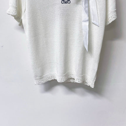LOEWE 26S SHORT SLEEVE KNIT TOP 497