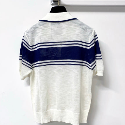 LOEWE 26S SHORT SLEEVE KNIT POLO TOP 493