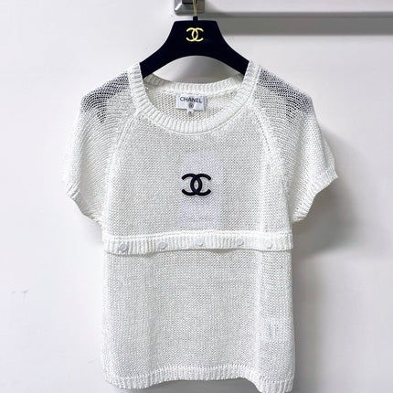 CHANEL 26S SHORT-SLEEVED KNIT SHIRT STYLE 1179