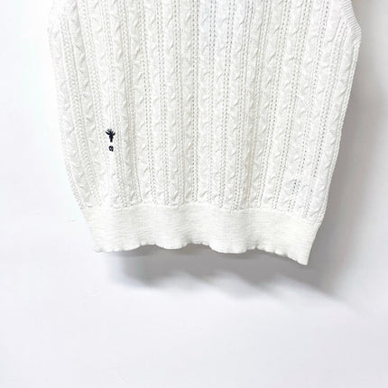 DIOR 26S SLEEVELESS KNIT POLO SHIRT 1286