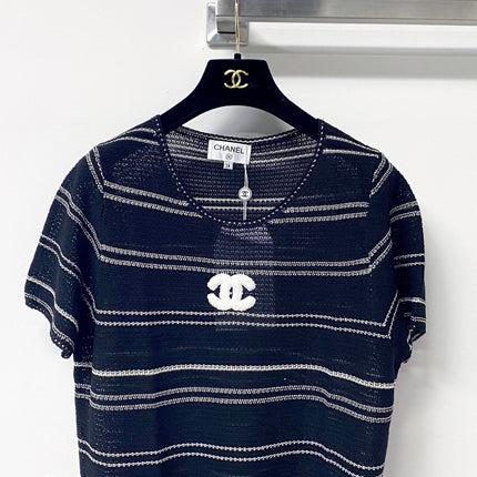 CHANEL 26S SHORT-SLEEVE KNIT TOP STYLE 1131