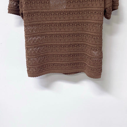 CHANEL 26S SLEEVELESS POLO KNIT TOP STYLE 1139