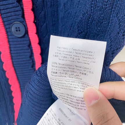VALENTINO 26S SHORT-SLEEVE KNIT CARDIGAN 471