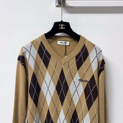 MIUMIU 26S V-NECK SWEATER 1589