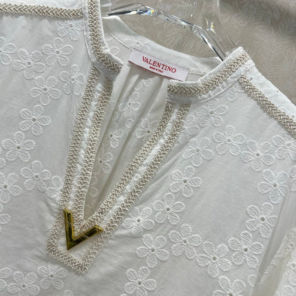 VALENTINO LONG-SLEEVE TOP AND SHORTS SET 275211