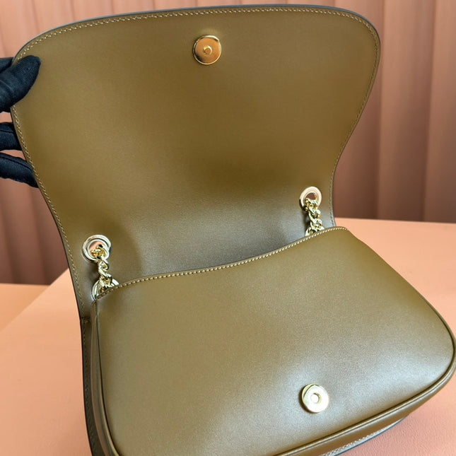 GUCCI 26S BLONDIE SHOULDER BAG 26 IN BROWN CALFSKIN AND SUEDE