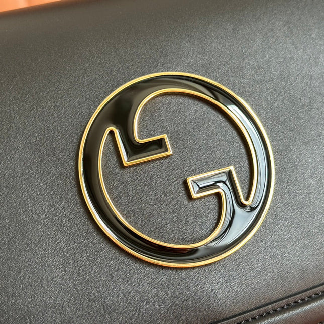 GUCCI 26S BLONDIE BAG 32 IN BLACK CALFSKIN