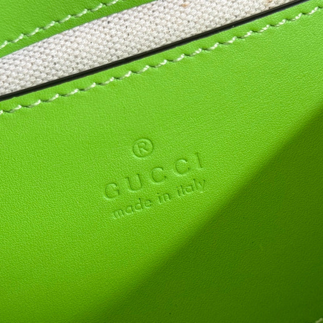 GUCCI 26S BLONDIE BAG 21 IN GREEN CALFSKIN