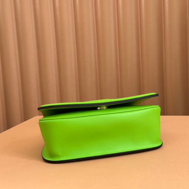 GUCCI 26S BLONDIE BAG 21 IN GREEN CALFSKIN