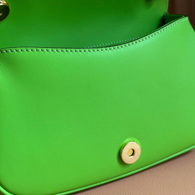 GUCCI 26S BLONDIE BAG 21 IN GREEN CALFSKIN