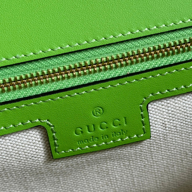 GUCCI 26S BLONDIE BAG 32 IN GREEN CALFSKIN