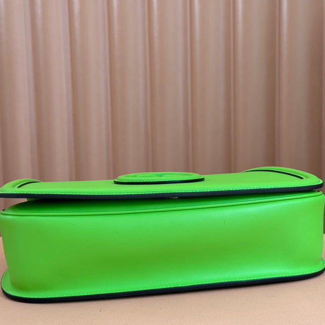 GUCCI 26S BLONDIE BAG 32 IN GREEN CALFSKIN