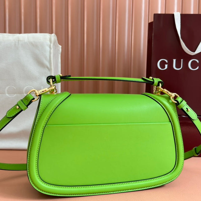 GUCCI 26S BLONDIE BAG 32 IN GREEN CALFSKIN