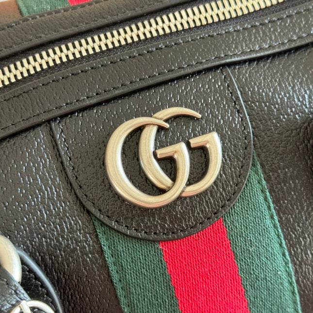 GUCCI 26S DUFFLE BAG 44 IN BLACK CALFSKIN