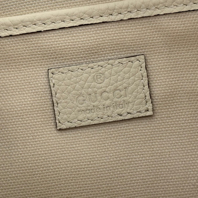 GUCCI 26S SHOULDER BAG 31 IN CREAM WHITE CALFSKIN