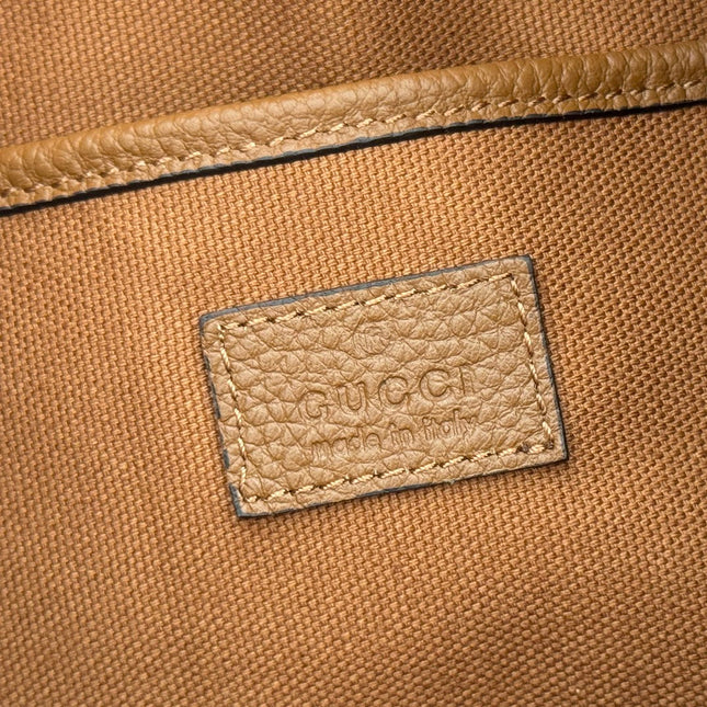 GUCCI 26S SHOULDER BAG 38 IN BROWN CALFSKIN