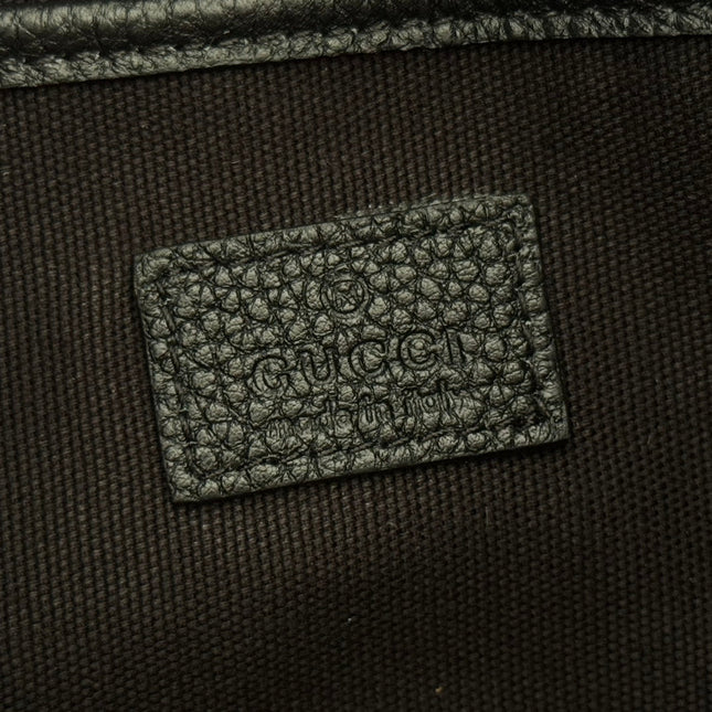 GUCCI 26S SHOULDER BAG 38 IN BLACK CALFSKIN