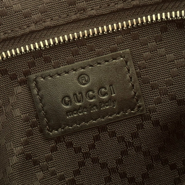 GUCCI 26S LUNETTA SHOULDER BAG 22 IN BLACK CALFSKIN