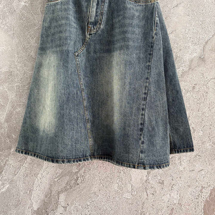Loewe A-line Skirt Blue Polyester Fiber