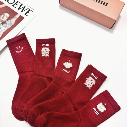 MIUMIU 26S CREW SOCKS 407170 (1 BOX)