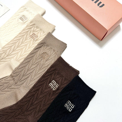 MIUMIU 26S CREW SOCKS 417708 (1 BOX)