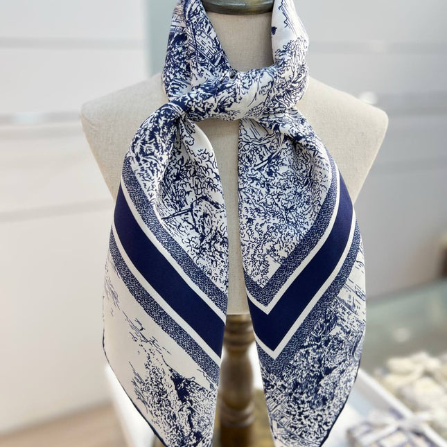 DIOR 26S SCARF 90CM IN SILK 198370