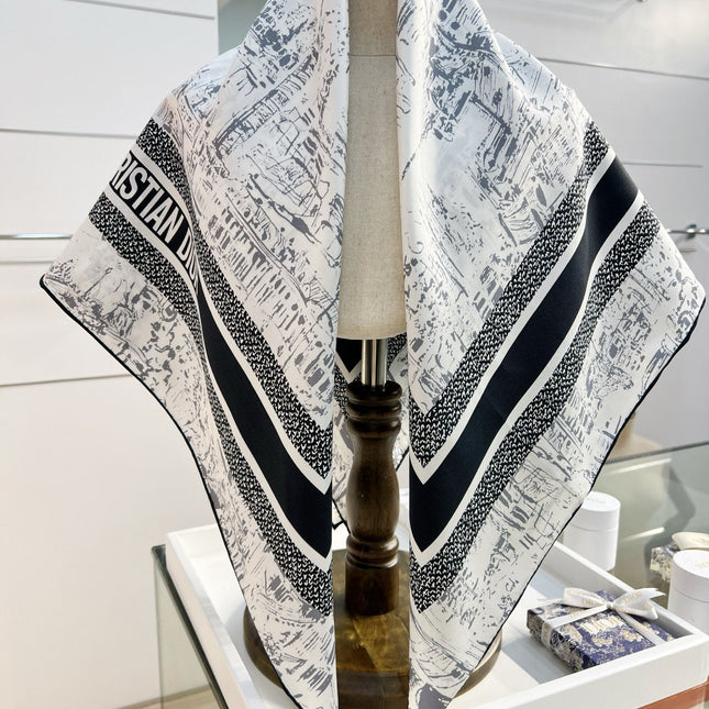 DIOR 26S SCARF 90CM IN SILK 198371