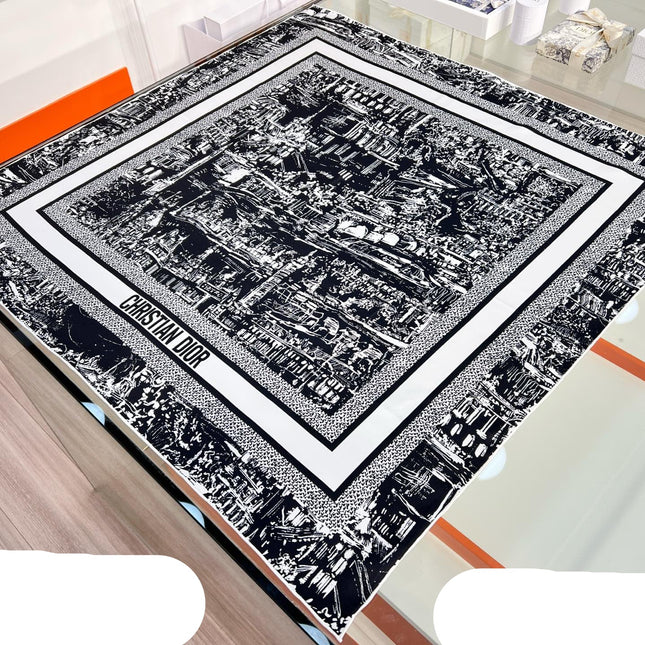 DIOR 26S SCARF 90CM IN SILK 198372