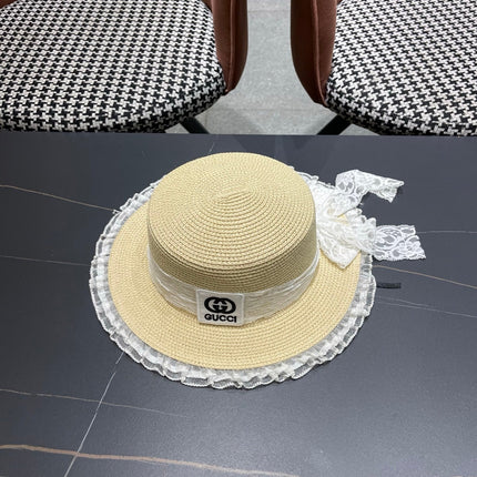 GUCCI 26S WIDE-BRIMMED STRAW HAT 252